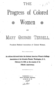 Many African American women were highly active in the woman suffrage movement. In the antebellum period, like Anglo women, many black women became active abolitionists and supporters of women’s rights. Sojourner Truth, a former slave, became famous as both an abolitionist and an advocate of woman suffrage. In 1851, she made her famous speech, “Ain’t I A Woman,” at a convention in Akron, Ohio. Other black women suffragists from this time period include Margaretta Forten, Harriet Forten Purvis, and Mary Ann Shadd Cary.